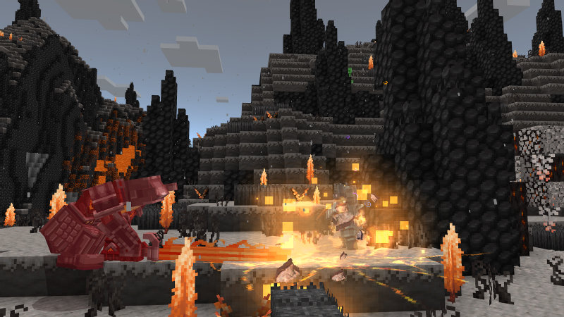 Screenshot of the Minecraft Bedrock Marketplace product Add-On „Norse Legends“ created by BLOCKLAB Studios.