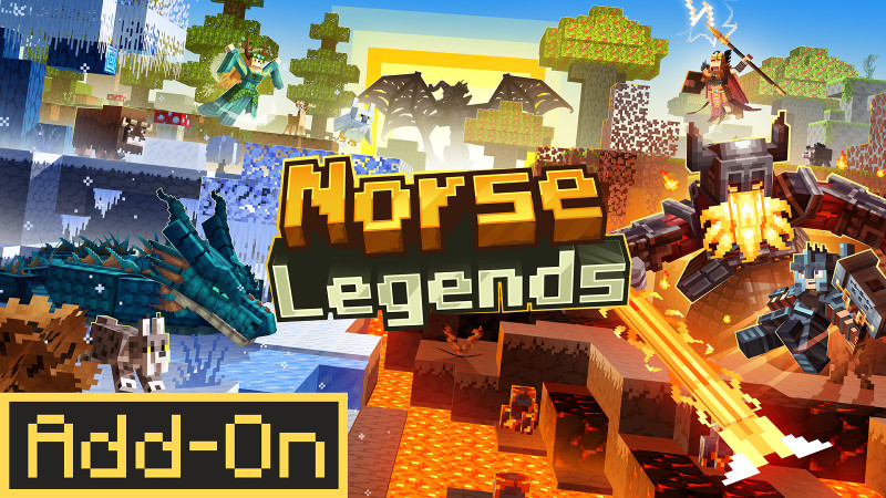 Thumbnail of the Minecraft Bedrock Marketplace product Norse Legends Add-On created by BLOCKLAB Studios.