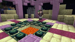 Screenshot of the Minecraft Bedrock Marketplace product One Block Lucky Block created by BLOCKLAB Studios.