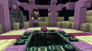 Screenshot of the Minecraft Bedrock Marketplace product One Block Lucky Block created by BLOCKLAB Studios.