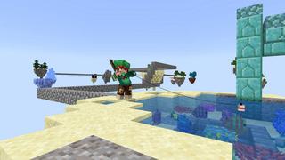 Screenshot of the Minecraft Bedrock Marketplace product Survie dans le ciel d'un bloc created by BLOCKLAB Studios.