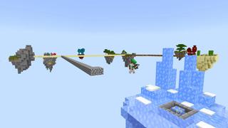 Screenshot of the Minecraft Bedrock Marketplace product Survie dans le ciel d'un bloc created by BLOCKLAB Studios.