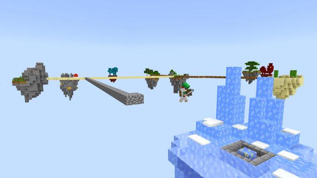 Screenshot of the Minecraft Bedrock Marketplace product One Block Sky Survival created by BLOCKLAB Studios.