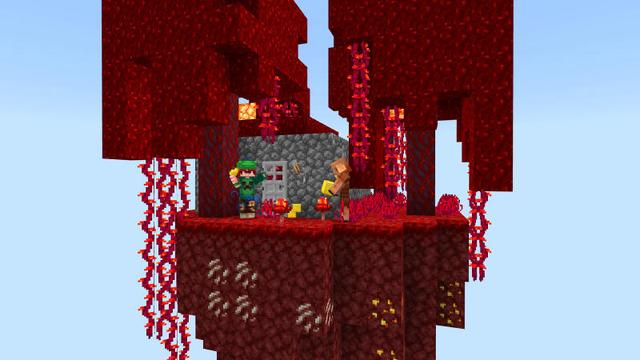 Screenshot of the Minecraft Bedrock Marketplace product One Block Sky Survival created by BLOCKLAB Studios.