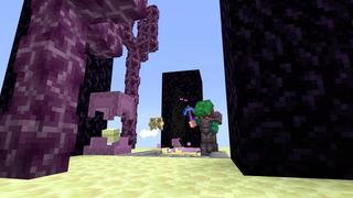 Screenshot of the Minecraft Bedrock Marketplace product Survie dans le ciel d'un bloc created by BLOCKLAB Studios.