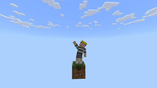 Screenshot of the Minecraft Bedrock Marketplace product One Block created by BLOCKLAB Studios.