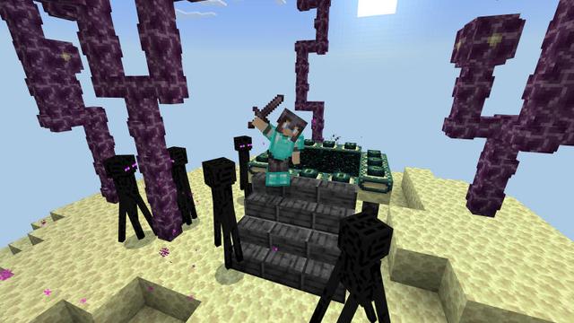Screenshot of the Minecraft Bedrock Marketplace product One Block created by BLOCKLAB Studios.