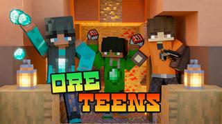 Thumbnail of the Minecraft Bedrock Marketplace product Ore Teens created by BLOCKLAB Studios.