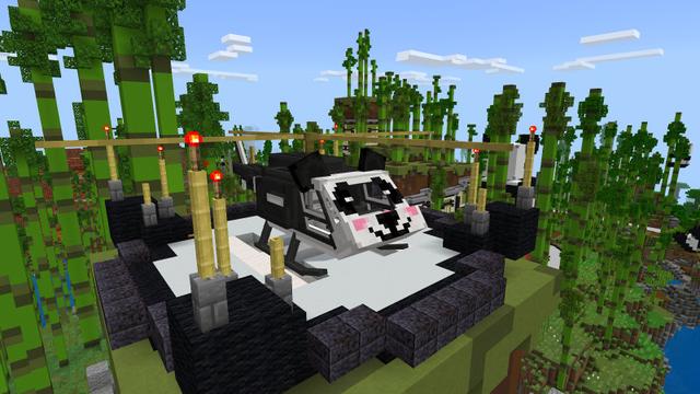 Screenshot of the Minecraft Bedrock Marketplace product Panda Mansion created by BLOCKLAB Studios.