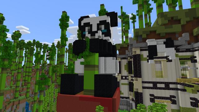 Screenshot of the Minecraft Bedrock Marketplace product Panda Mansion created by BLOCKLAB Studios.