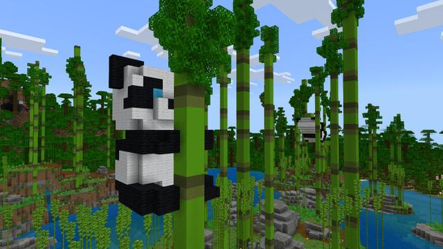 Screenshot of the Minecraft Bedrock Marketplace product Panda Mansion created by BLOCKLAB Studios.