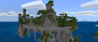 Panorama of the Minecraft Bedrock Marketplace product Panda Sanctuary Survival created by BLOCKLAB Studios.