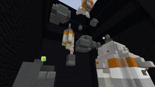 Screenshot of the Minecraft Bedrock Marketplace product Parkour Race created by BLOCKLAB Studios.