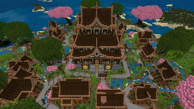 Screenshot of the Minecraft Bedrock Marketplace product Peaceful Base created by BLOCKLAB Studios.