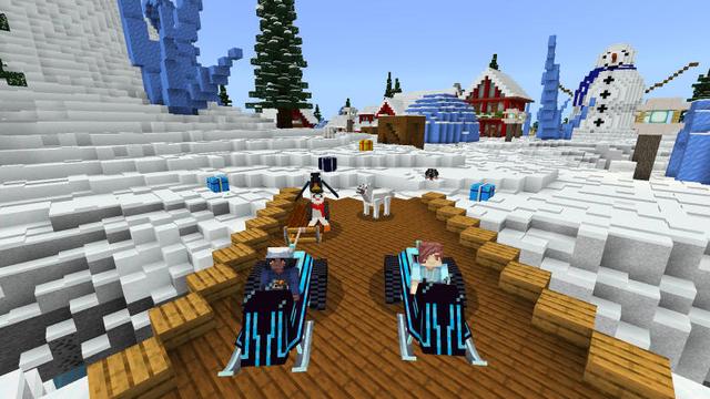 Screenshot of the Minecraft Bedrock Marketplace product Penguins created by BLOCKLAB Studios.