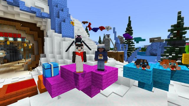 Screenshot of the Minecraft Bedrock Marketplace product Penguins created by BLOCKLAB Studios.