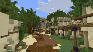 Screenshot of the Minecraft Bedrock Marketplace product Pharaoh's Oasis created by BLOCKLAB Studios.