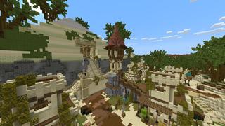 Screenshot of the Minecraft Bedrock Marketplace product Pharaoh's Oasis created by BLOCKLAB Studios.