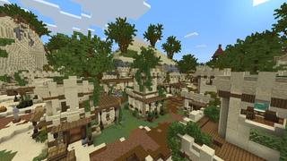 Screenshot of the Minecraft Bedrock Marketplace product Pharaoh's Oasis created by BLOCKLAB Studios.