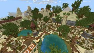 Screenshot of the Minecraft Bedrock Marketplace product Pharaoh's Oasis created by BLOCKLAB Studios.