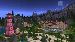 Screenshot of the Minecraft Bedrock Marketplace product Pink Mansion Luxury created by BLOCKLAB Studios.