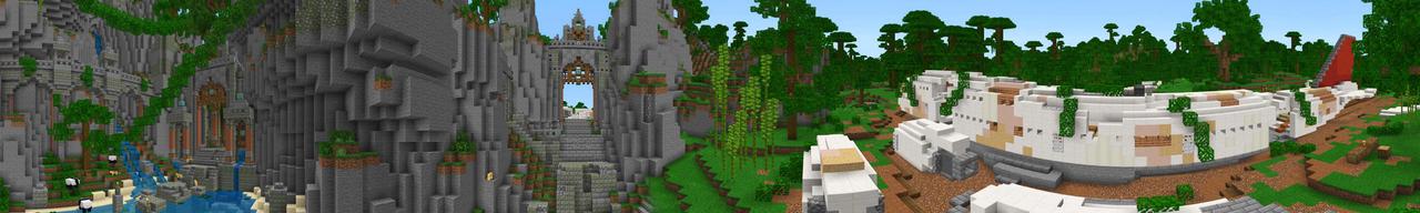 Panorama of the Minecraft Bedrock Marketplace product Plane Crash created by BLOCKLAB Studios.