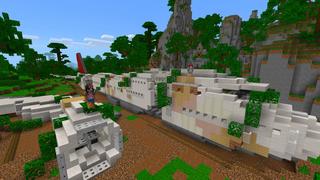 Screenshot of the Minecraft Bedrock Marketplace product Plane Crash created by BLOCKLAB Studios.