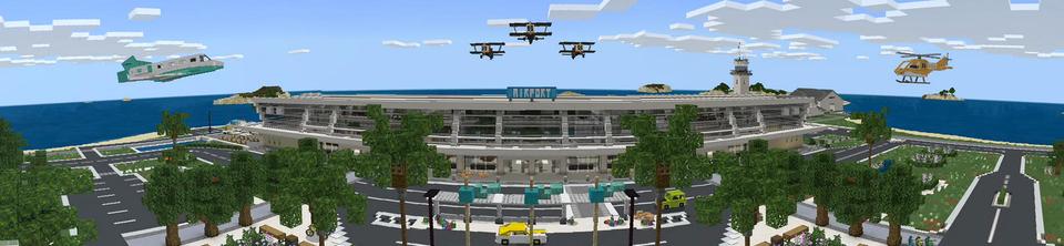 Panorama of the Minecraft Bedrock Marketplace product Planes created by BLOCKLAB Studios.