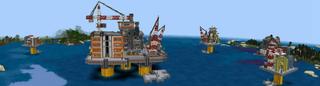 Panorama of the Minecraft Bedrock Marketplace product Platform Base created by BLOCKLAB Studios.