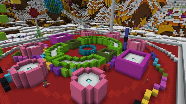 Screenshot of the Minecraft Bedrock Marketplace product Powder Gravity created by BLOCKLAB Studios.