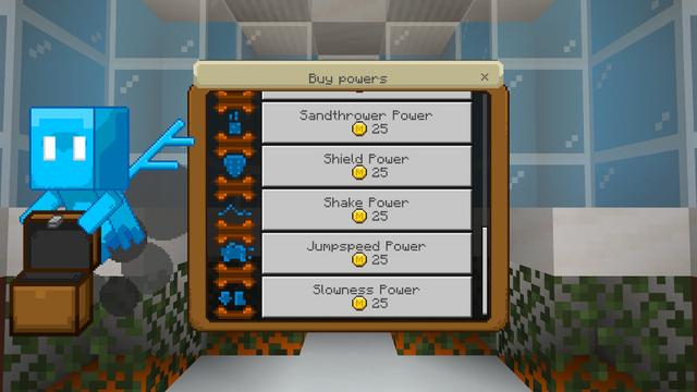 Screenshot of the Minecraft Bedrock Marketplace product Powder Gravity created by BLOCKLAB Studios.