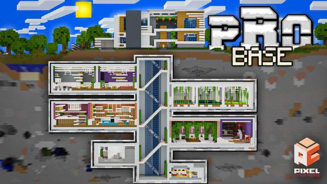 Thumbnail of the Minecraft Bedrock Marketplace product Pro Base created by BLOCKLAB Studios.