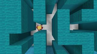 Screenshot of the Minecraft Bedrock Marketplace product Rainbow 64 Parkour created by BLOCKLAB Studios.