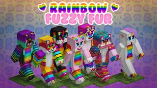 Thumbnail of the Minecraft Bedrock Marketplace product Rainbow Fuzzy Fur created by BLOCKLAB Studios.