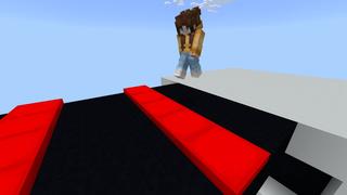 Screenshot of the Minecraft Bedrock Marketplace product Rainbow Obstacle Parkour created by BLOCKLAB Studios.