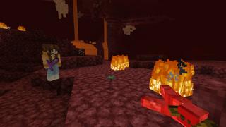 Screenshot of the Minecraft Bedrock Marketplace product Random Mob Drops created by BLOCKLAB Studios.