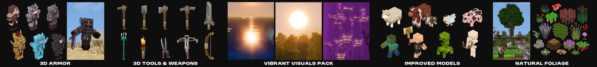 Panorama of the Minecraft Bedrock Marketplace product Realism Reimagined HD created by BLOCKLAB Studios.