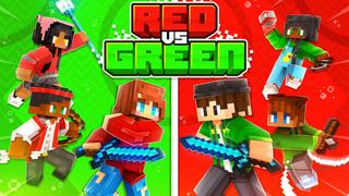 Thumbnail of the Minecraft Bedrock Marketplace product Red Vs Green created by BLOCKLAB Studios.