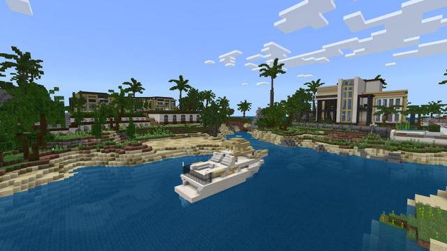 Screenshot of the Minecraft Bedrock Marketplace product Rich Islands created by BLOCKLAB Studios.