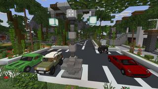 Screenshot of the Minecraft Bedrock Marketplace product Rich Villa created by BLOCKLAB Studios.