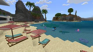 Screenshot of the Minecraft Bedrock Marketplace product Rich Villa created by BLOCKLAB Studios.