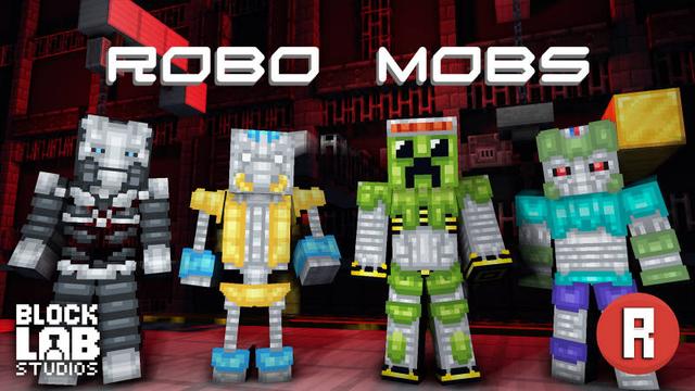 Thumbnail of the Minecraft Bedrock Marketplace product Robo Mobs created by BLOCKLAB Studios.