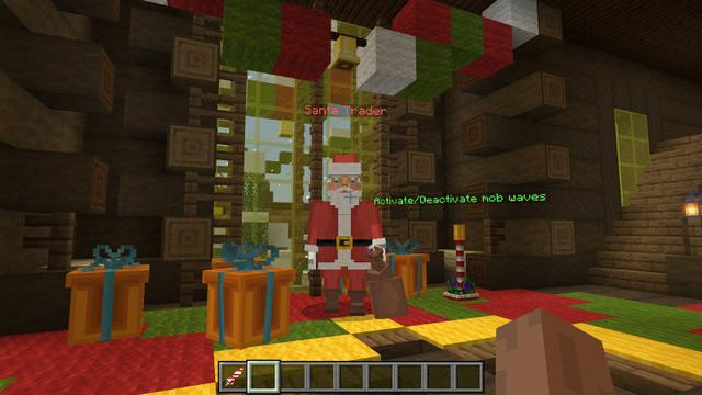 Screenshot of the Minecraft Bedrock Marketplace product Santa Apocalypse Invasion created by BLOCKLAB Studios.