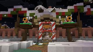 Screenshot of the Minecraft Bedrock Marketplace product Santa Apocalypse Invasion created by BLOCKLAB Studios.