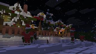 Screenshot of the Minecraft Bedrock Marketplace product Santa Apocalypse Invasion created by BLOCKLAB Studios.