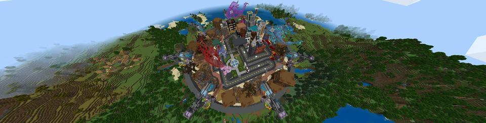 Panorama of the Minecraft Bedrock Marketplace product Sci-fi Adventure created by BLOCKLAB Studios.