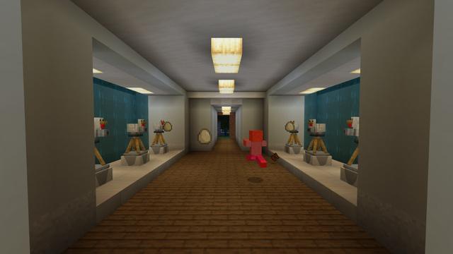 Screenshot of the Minecraft Bedrock Marketplace product Secret Base created by BLOCKLAB Studios.
