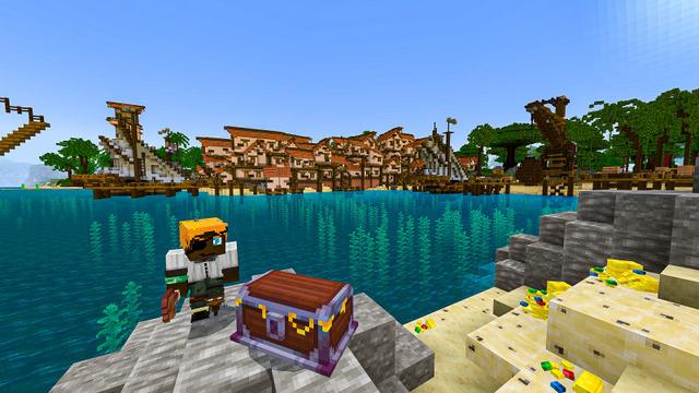 Screenshot of the Minecraft Bedrock Marketplace product Secret Treasures created by BLOCKLAB Studios.