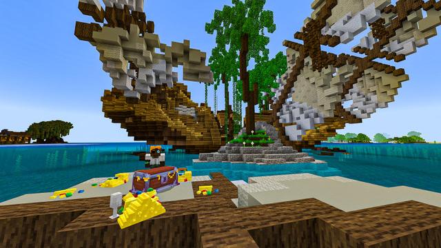 Screenshot of the Minecraft Bedrock Marketplace product Secret Treasures created by BLOCKLAB Studios.