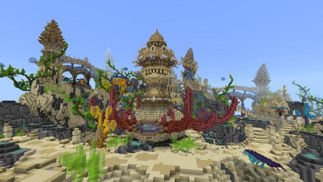 Screenshot of the Minecraft Bedrock Marketplace product Shell Kingdom created by BLOCKLAB Studios.